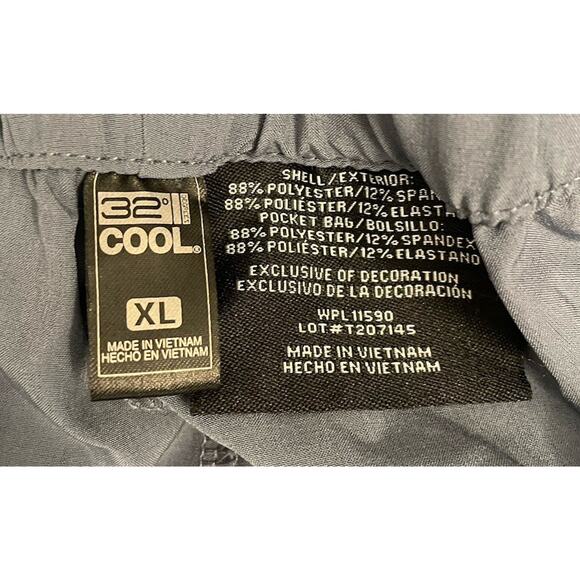 32 Degrees Women’s Tie Front Travel Pants Pockets Size XL Grisaille (Blue/Gray) - Picture 4 of 6